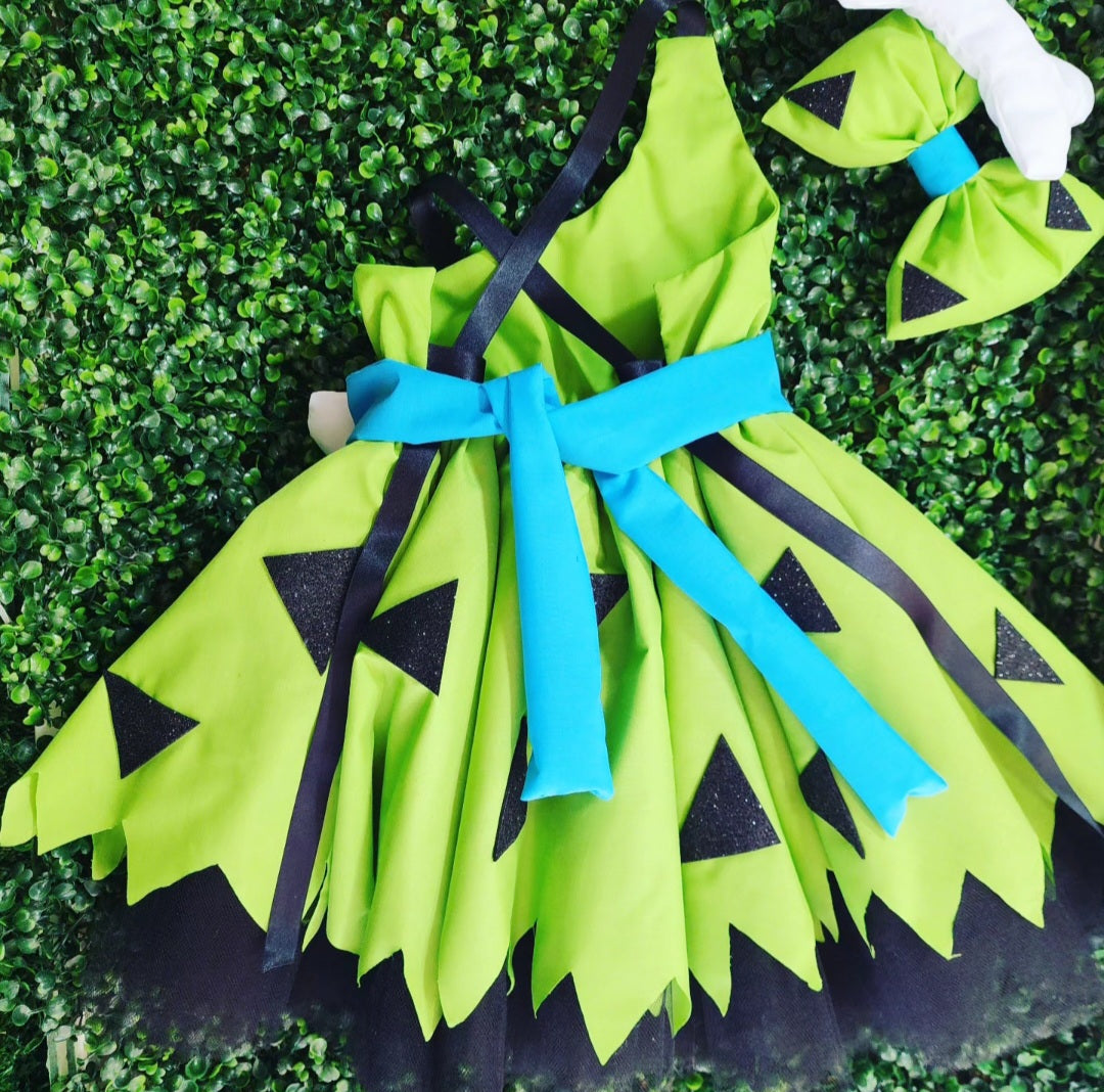 Pebbles verde con tutu
