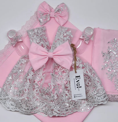 Blanco y rosa