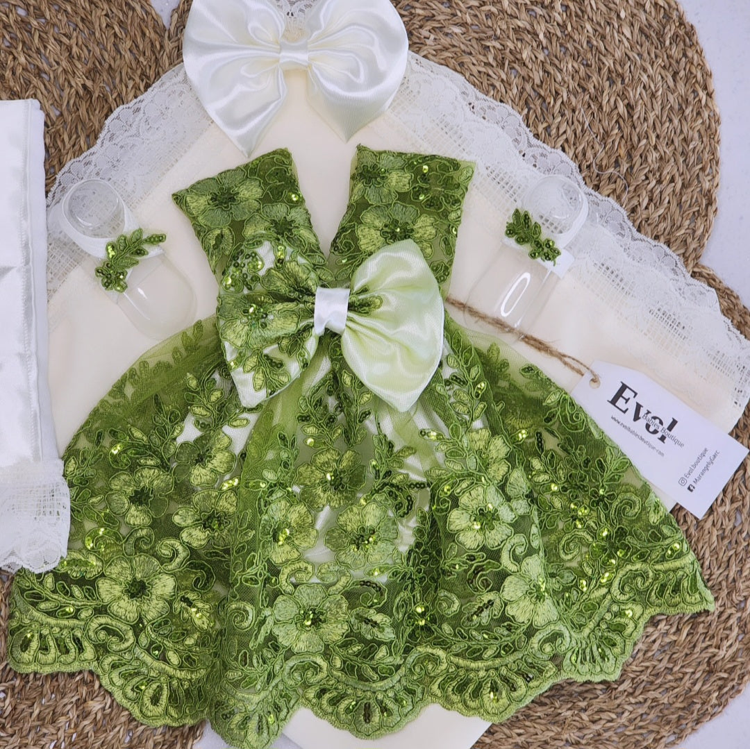 Verde y crema