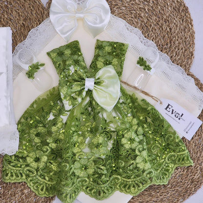 Verde y crema