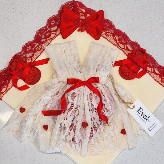 Crema y Rojo