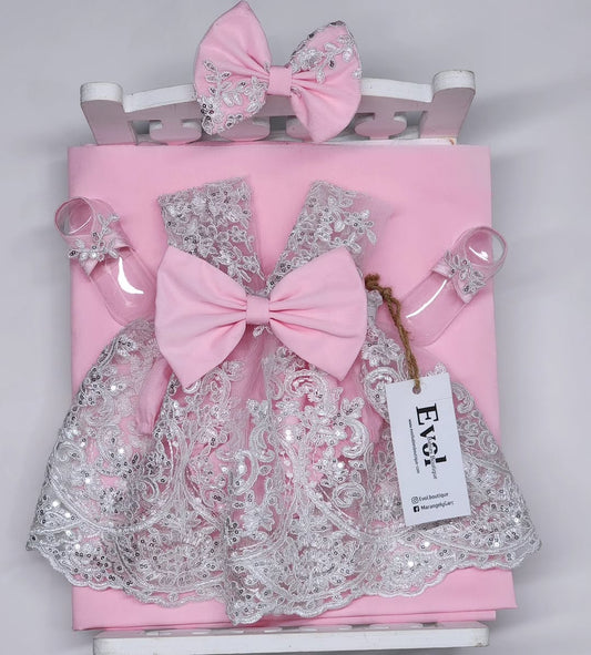 Blanco y rosa