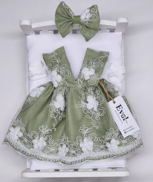 Verde sage y blanco
