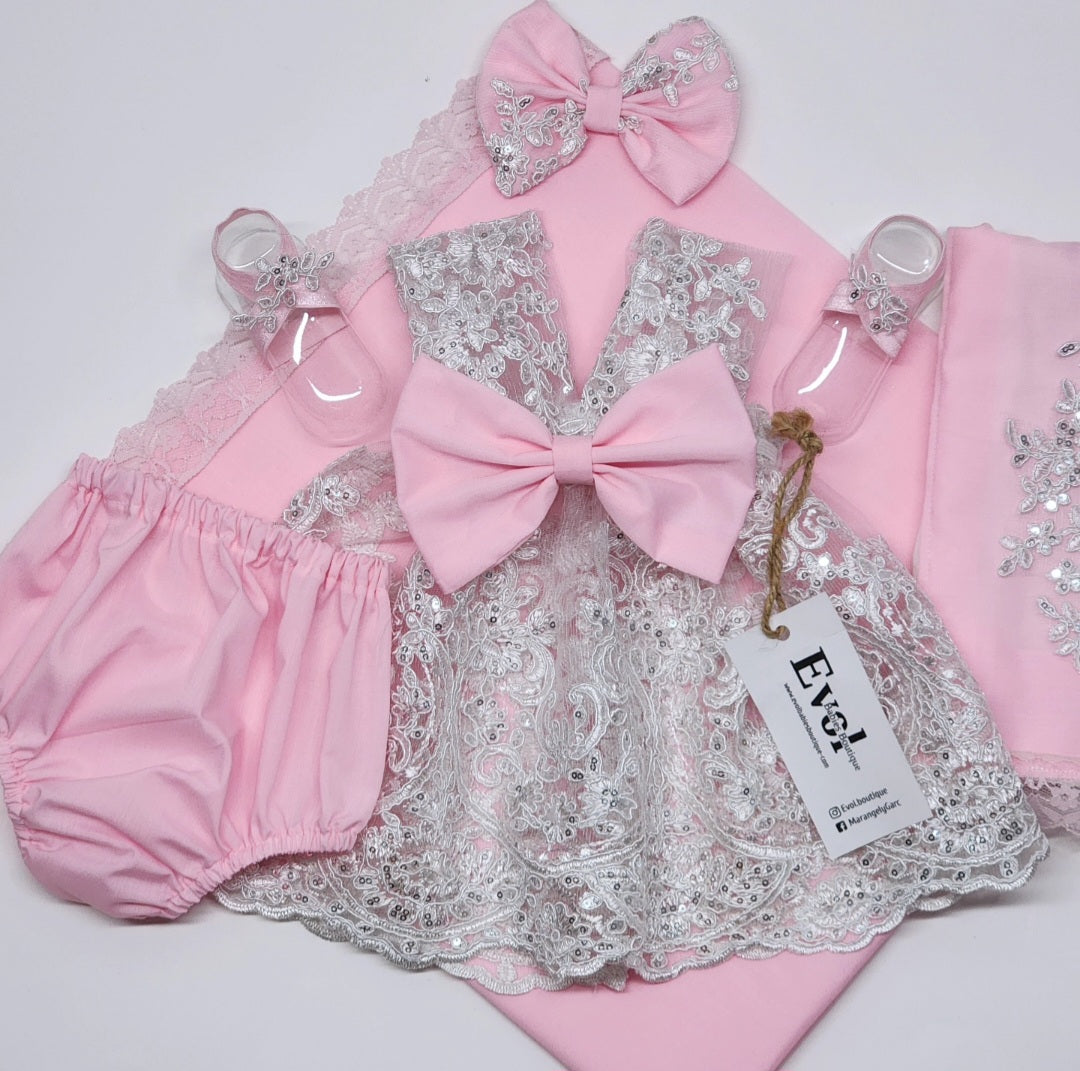 Blanco y rosa