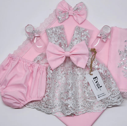 Blanco y rosa