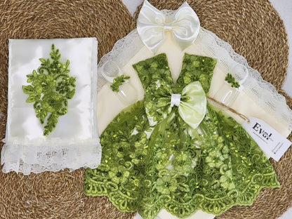 Verde y crema