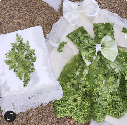 Verde y crema