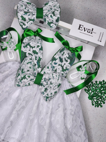 Verde y blanco